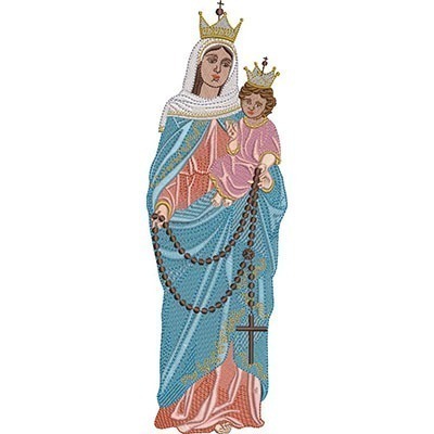 Our Lady Of The Rosary 28 Cm