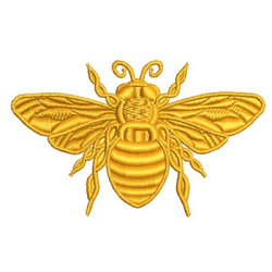 Embroidery Design Gold Bee 3