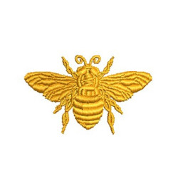 Embroidery Design Gold Bee 5