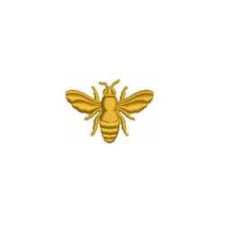 Embroidery Design Gold Bee 6