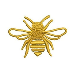 Embroidery Design Gold Bee 8