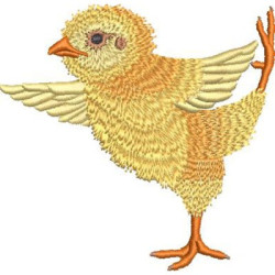 Embroidery Design Dancer Chick
