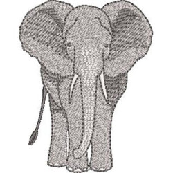 Matriz De Bordado Elefante 8 Cm