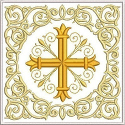 Embroidery Design Embroidered Altar Cloths Cross 254