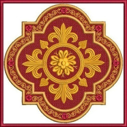 Embroidery Design Altar Cloths Decorated Cross 267