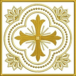 Embroidery Design Altar Cloths Decorated Cross 268