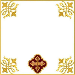 Embroidery Design Altar Cloths Decorated Cross 291
