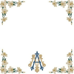 Embroidery Design Altar Cloths Decorated Marian 295