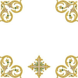 Embroidery Design Altar Cloths Decorated Cross 296