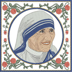 Matriz De Bordado Conjunto De Alfaias Madre Teresa De Calcutá 389
