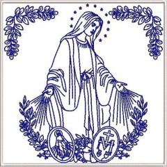 Diseño Para Bordado Conjunto De Altar Nuestra Señora D..