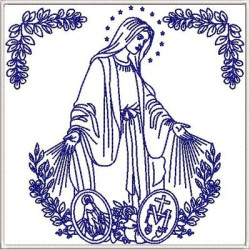 Embroidery Design Altar Cloths Set Our Lady Of Graces 429