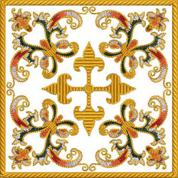 Embroidery Design Altar Cloths Decorated Cross 441