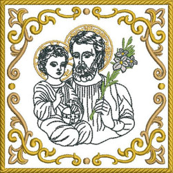 Embroidery Design Altar Cloths Saint Joseph 459