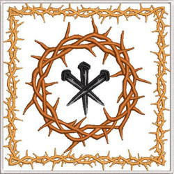 Embroidery Design Altar Cloths Crown Of Thorns 462