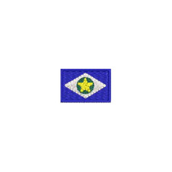Embroidery Design Mato Grosso Flag 3 Cm