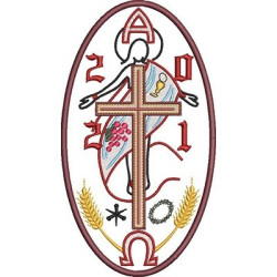 Embroidery Design Paschal Candle 2021