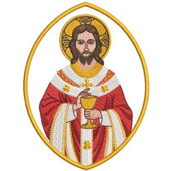 Embroidery Design Jesus With Chalice 2