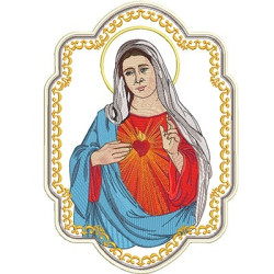 Embroidery Design Immaculate Heart Of Mary Standard
