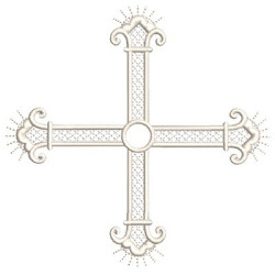 Embroidery Design Decorated Cross 158