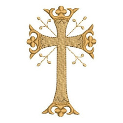Embroidery Design Decorated Cross 160
