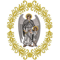 Embroidery Design Medal Archangel Raphael