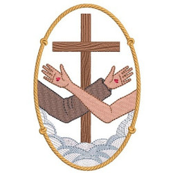 Embroidery Design Franciscan Hug Shell 5