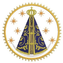 Embroidery Design Medal Our Lady Appeared 3