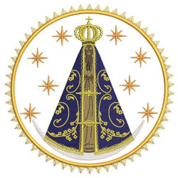 Embroidery Design Medal Our Lady Appeared 4