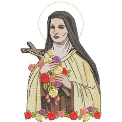 Embroidery Design Saint Little Therese Of Lissieux 18 Cm