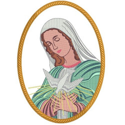 Matriz De Bordado Virgem Maria Esposa Do Espírito Santo