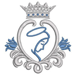 Embroidery Design Shield Of Mary