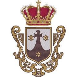 Matriz De Bordado Escudo Carmelitas 28 Cm