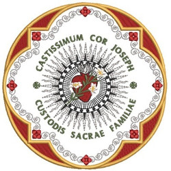 Embroidery Design Sacred Heart Of Saint Joseph 3  Castissimum Cor Joseph