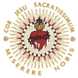 Matriz De Bordado Sagrado Coração De Jesus  Cor Jesu Sacratissimum