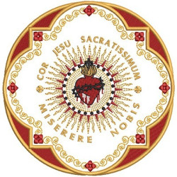 Embroidery Design Sacred Heart Of Jesus 2  Cor Jesu Sacratissimum