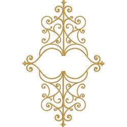 Embroidery Design Frame Arabesque Decorated With 30 Cm
