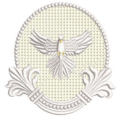 Embroidery Design Frame With Divine Holy Spirit