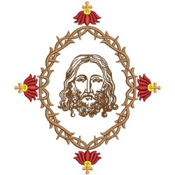 Embroidery Design Crown Of Thorns Crown With Jesus