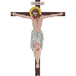 Embroidery Design Crucified Jesus 25 Cm