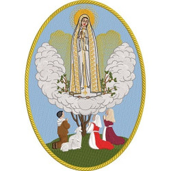Matriz De Bordado Medalha Nossa Senhora De Fátima 3