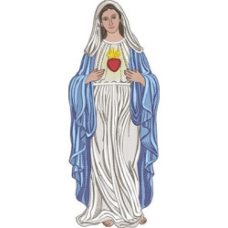 Embroidery Design Immaculate Heart Of Mary