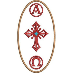 Embroidery Design Paschal Candle 6