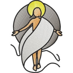 Embroidery Design Stylized Christ Risen 2