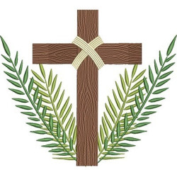 Embroidery Design Cross Of Branches 3