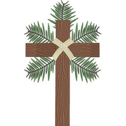 Embroidery Design Cross Of Branches 4