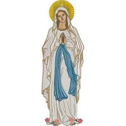 Matriz De Bordado Nossa Senhora De Lourdes 19 Cm
