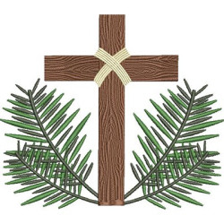 Embroidery Design Cross Of Branches 5