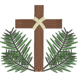 Embroidery Design Cross Of Branches 6