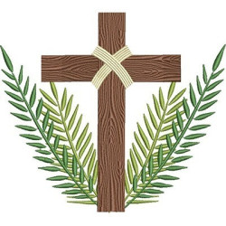 Embroidery Design Cross Of Branches 7